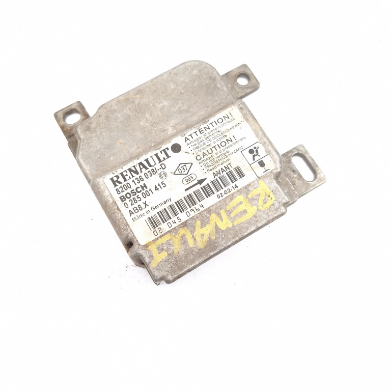 Centralina Airbag Renault CLIO 2 / SYMBOL 1 1998 - 2008 8200136038D, 0285001415, 020450964