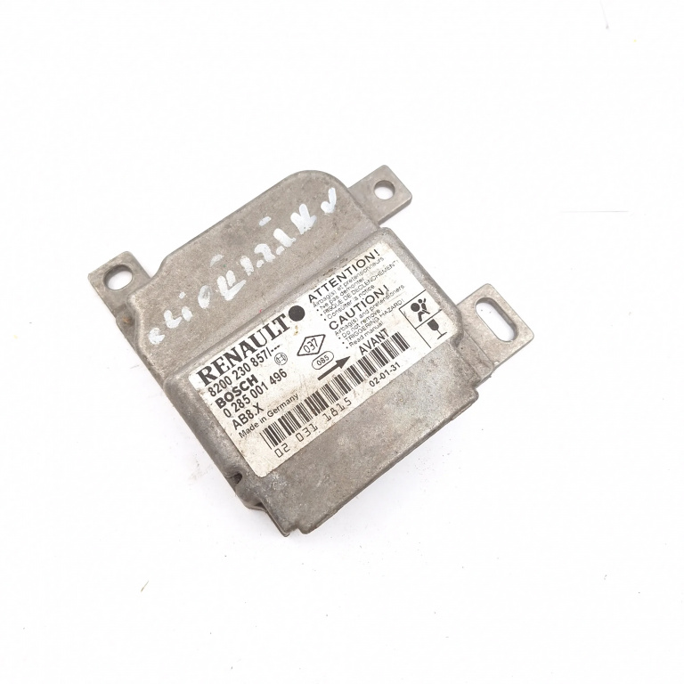 Centralina Airbag Renault CLIO 2 / SYMBOL 1 1998 - 2008 8200230857, 0285001496, 020311815