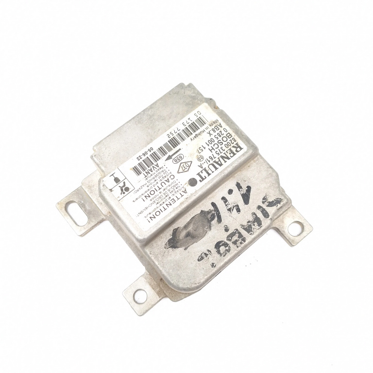 Centralina Airbag Renault CLIO 2 / SYMBOL 1 1998 - 2008 8200375761A, 0285001157, KB4D17393A, 051737752