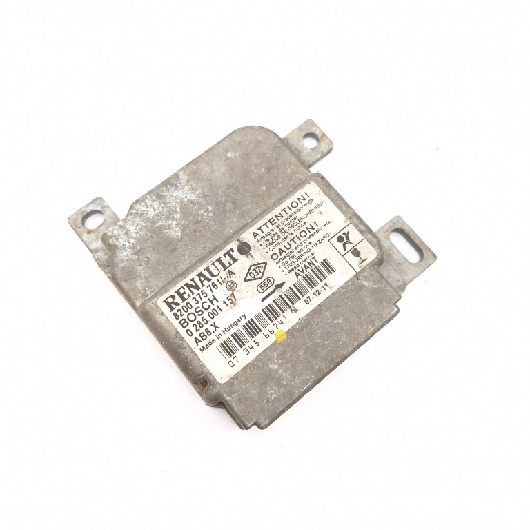 Centralina Airbag Renault CLIO 2 / SYMBOL 1 1998 - 2008 8200375761A, 0285001157, 073456674, KB4D801390