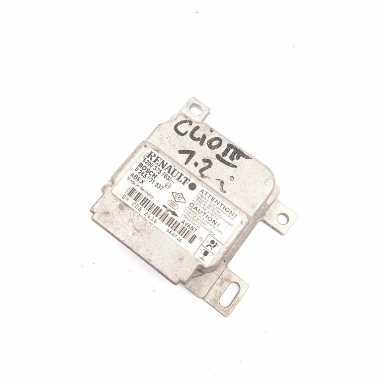 Centralina Airbag Renault CLIO 3 2005 - 2012 8200375763, 0285001537, 042082616