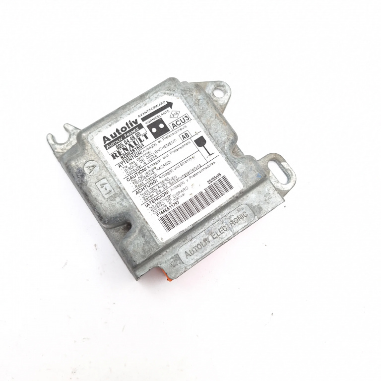 Centralina Airbag Renault KANGOO (KC) 1997 - 2007 8200381654, 605044900, F144KA11797