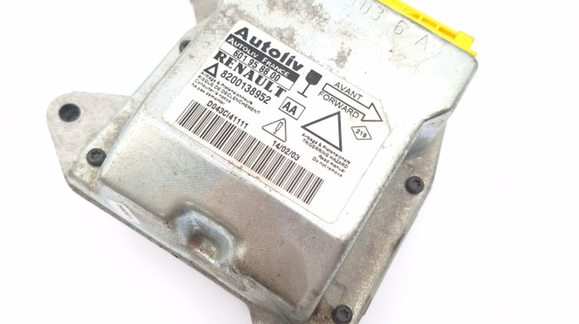 Centralina Airbag Renault LAGUNA 2 2001 - 2007 601958800, 8200138952, 8200138952AA, 21619087, 21619087B