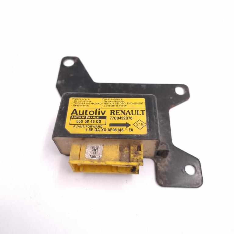 Centralina Airbag Renault MEGANE 1 1995 - 2002 7700422078, 550584300, 5FGAXXAF98146, TX64Z, F503845AC32