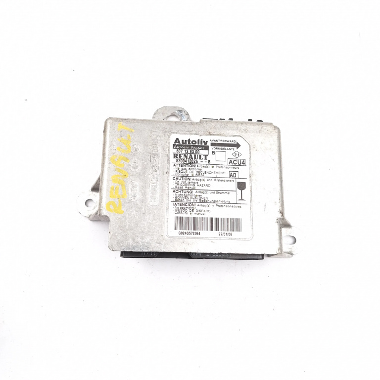 Centralina Airbag Renault MEGANE 2 2002 - 2010 607139300, 8200412026B, G024G572364