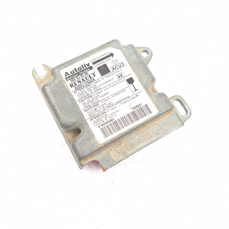 Centralina Airbag Renault SCENIC RX4 2000 - 2003 8200117652A, 600639500, B143H504363