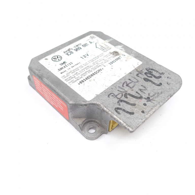 Centralina Airbag Skoda Fabia 1 1999-2007 1C0909601A, 5Wk43123, 39020607G, 0034Ed065Chv