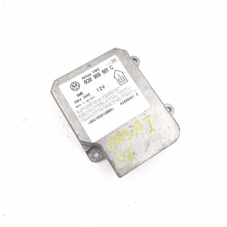 Centralina Airbag Skoda FABIA 1 1999 - 2007 6Q0909601C, 5WK42948, 42000401E, 0031KD01AM0R