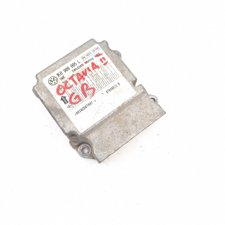 Centralina Airbag Skoda OCTAVIA 2 (1Z) 2004 - 2013 1K0909605L, 5WK43410, 07050812B, 0038CD0708T