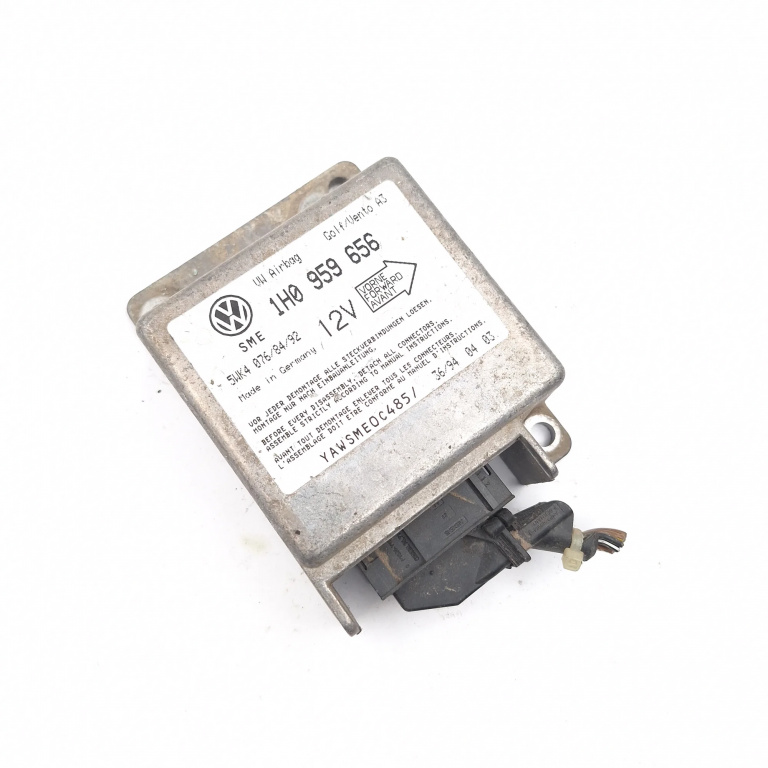 Centralina Airbag VW GOLF 3 1991 - 1997 1H0959656, 5WK4076, 5WK4084, 5WK4092, 36940403, YAWSMEOC485