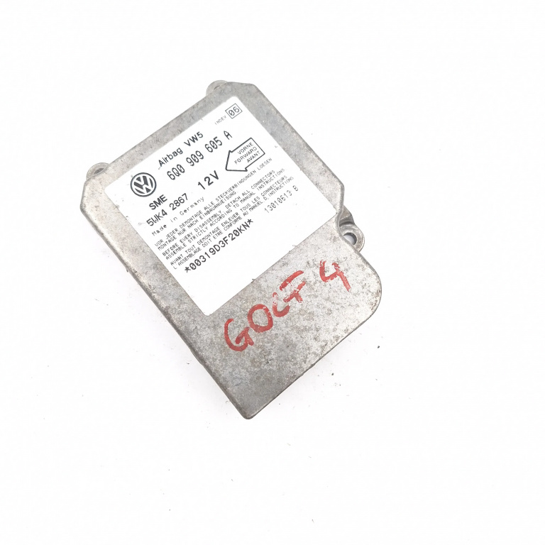 Centralina Airbag VW GOLF 4 1997 - 2004 6Q0909605A, 5WK42867, 13010613B, 00319D3F20KN