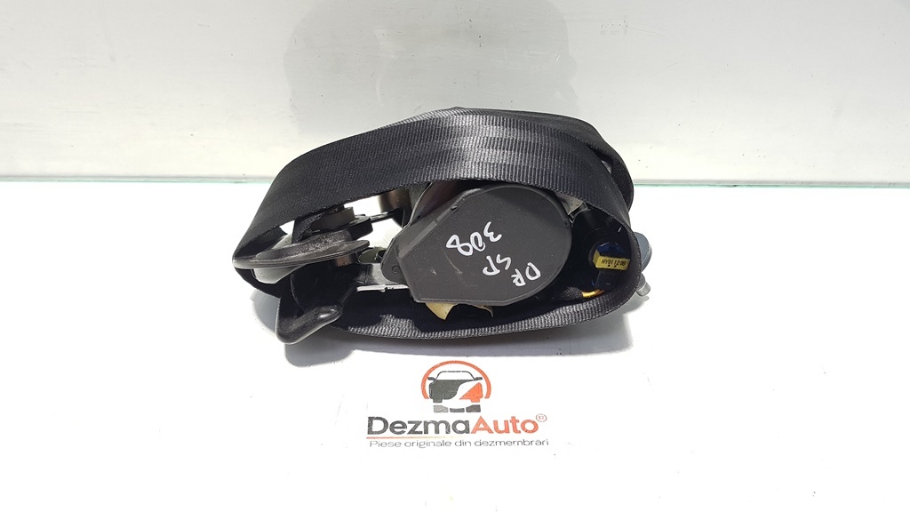 Centura dreapta fata cu capsa, Peugeot 308, cod 96569048 (id:386601)