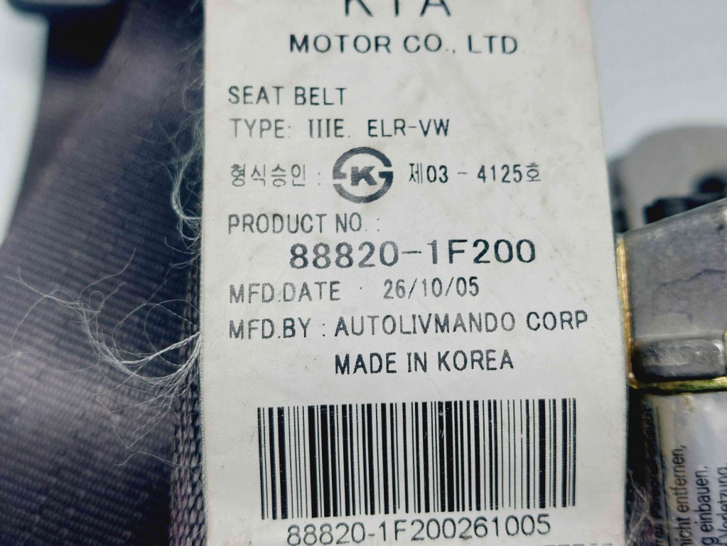 Centura dreapta fata Kia Sportage II [Fabr 2004-2010] 88820-1F200