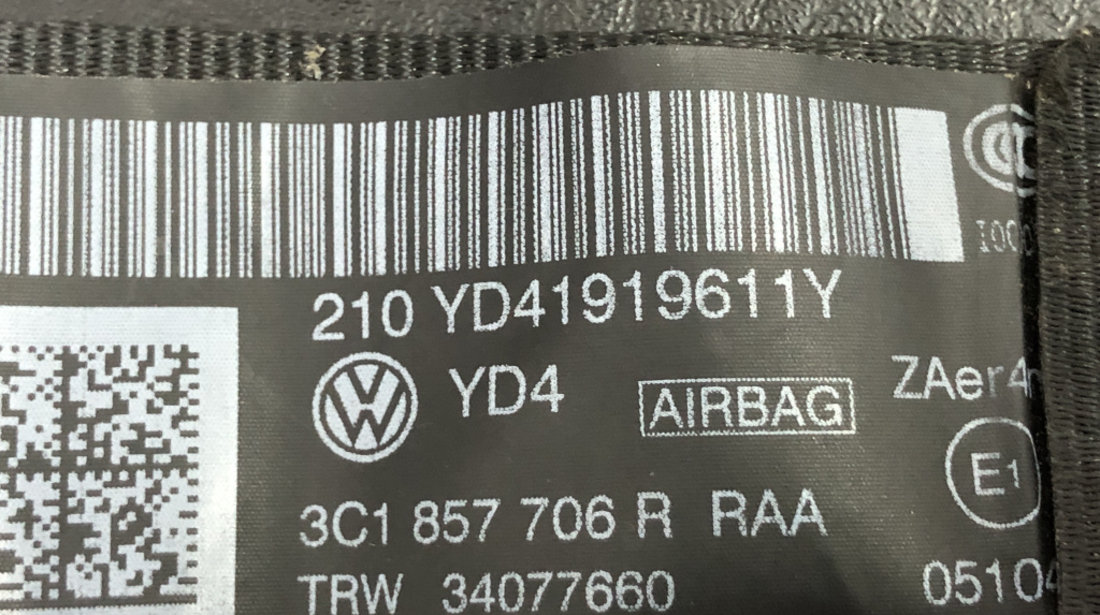 Centura dreapta fata Volkswagen Passat B7 Variant 2.0 TDI 4Motion DSG , 170cp sedan 2013 (3C1857706R)