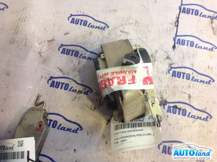 Centura Siguranta Dreapta Fata, 4usi, Crem Volkswagen POLO 9N 2001