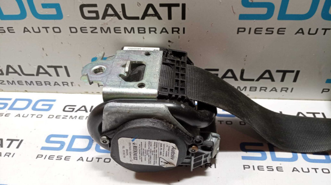 Centura Siguranta Dreapta Fata Pasager Renault Scenic 3 2009 - 2016 Cod 868840008R BAM-PT1-0692 [M4482]