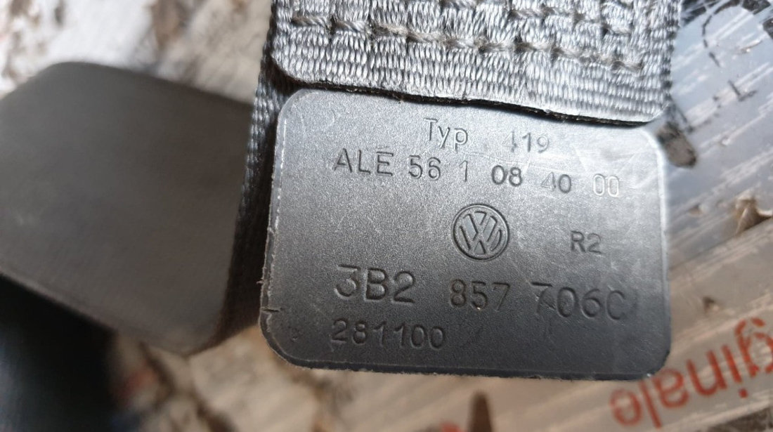 Centura siguranta dreapta fata VW Passat B5.5 cod piesa : 3B2857706C