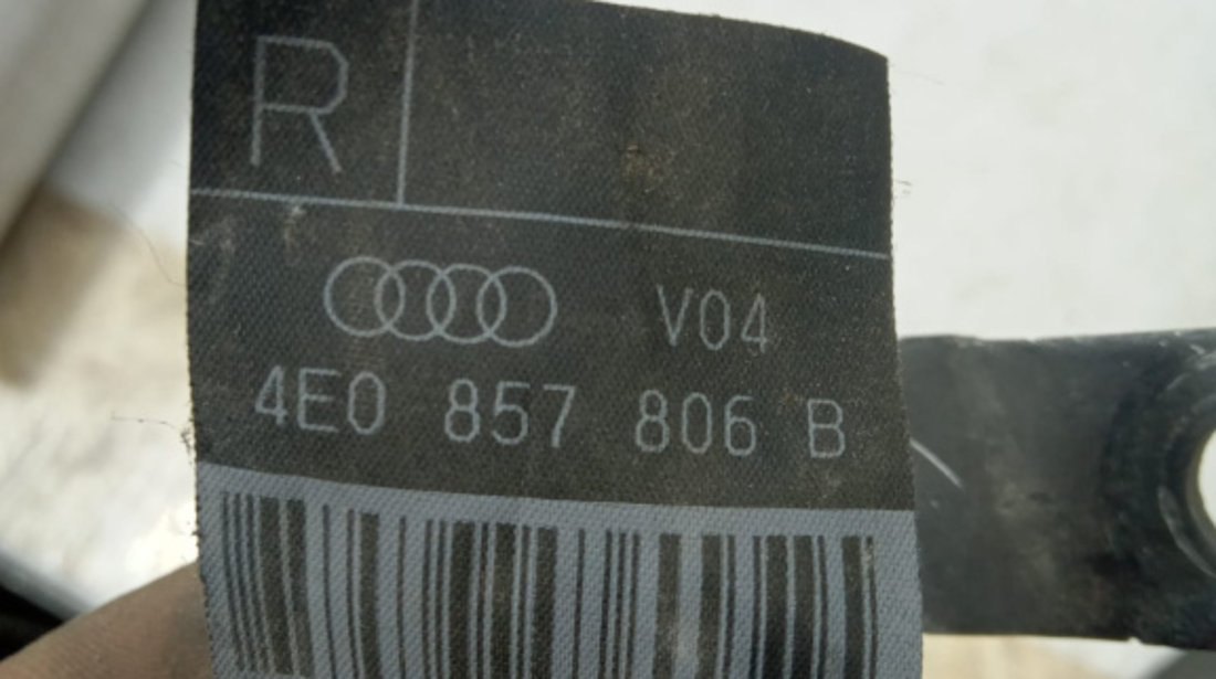 Centura siguranta dreapta spate 4e0857806b Audi A8 D3/4E [2002 - 2005]