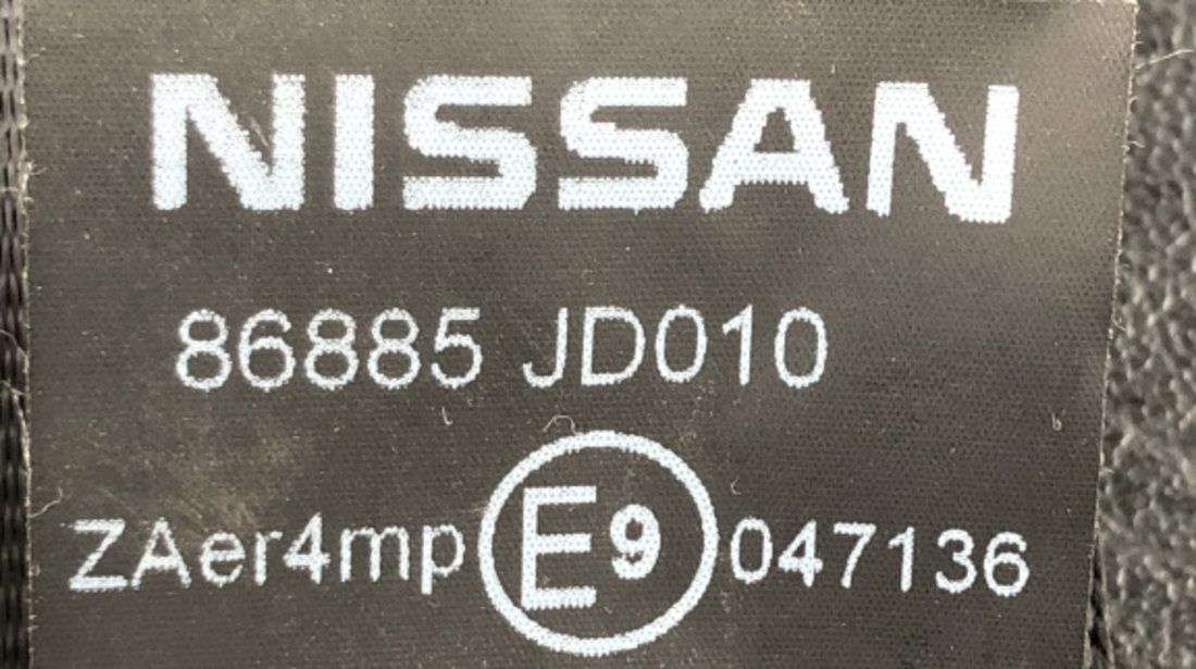Centura stanga fata Nissan Qashqai 2.0dci, 4x4 , M9R-740 Euro 5 sedan 2011 (86885-JD010)