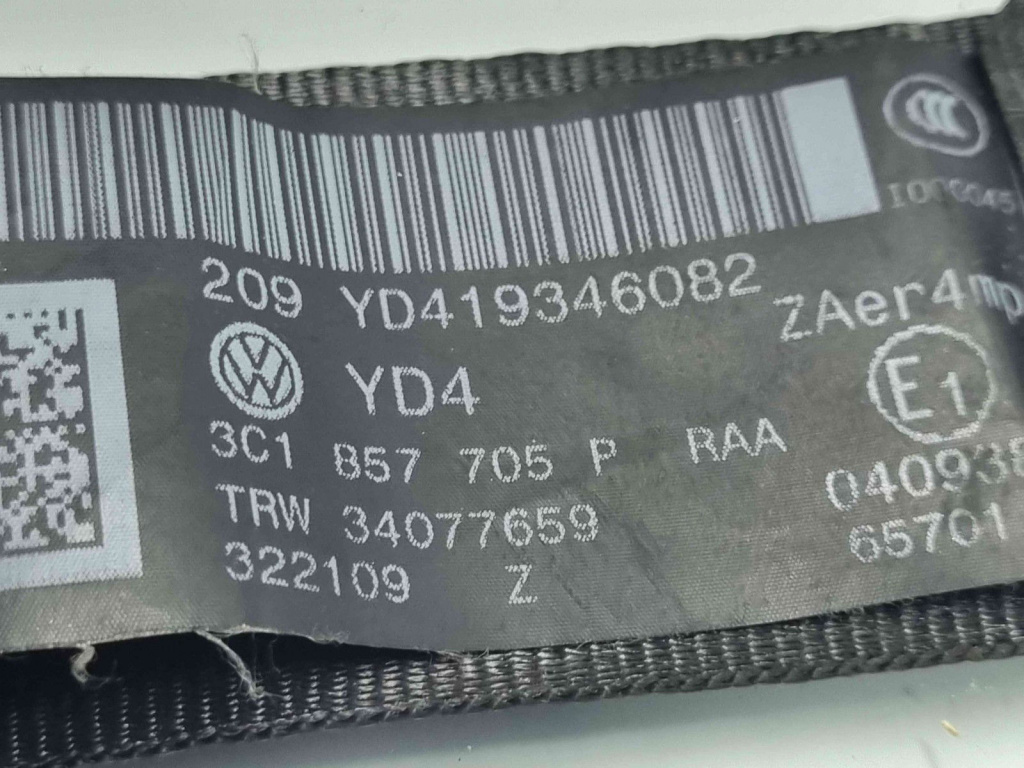 Centura stanga fata Volkswagen Passat B6 (3C2) [Fabr 2005-2010] 3C1857705P