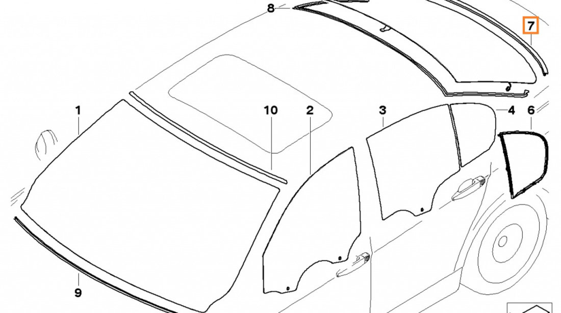 Cheder Inferior Luneta Oe Bmw Seria 3 E90 2004-2012 51317138664