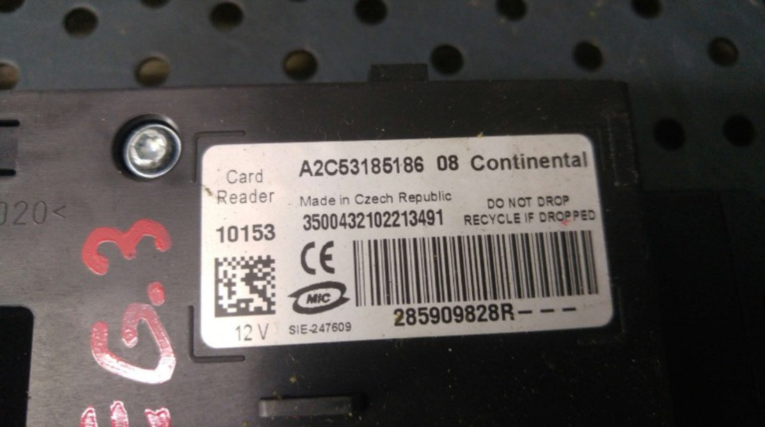 Cheie cititor card renault megane 3 a2c5318518608