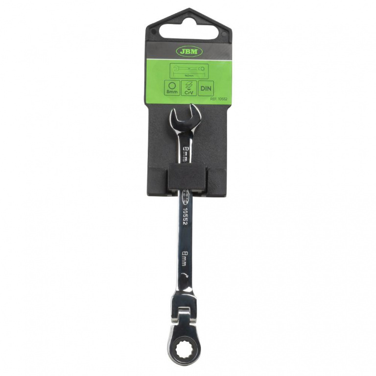 Cheie Combinata Cu Clichet Si Cap Rotativ 8 mm Jbm 10552