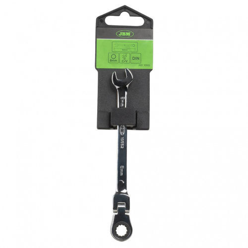 Cheie Combinata Cu Clichet Si Cap Rotativ 8 mm Jbm 10552