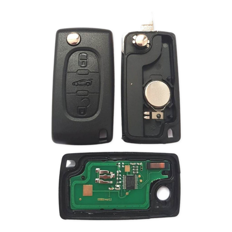 Cheie Completa Peugeot 3 Butoane Cu Electronica CPE 019