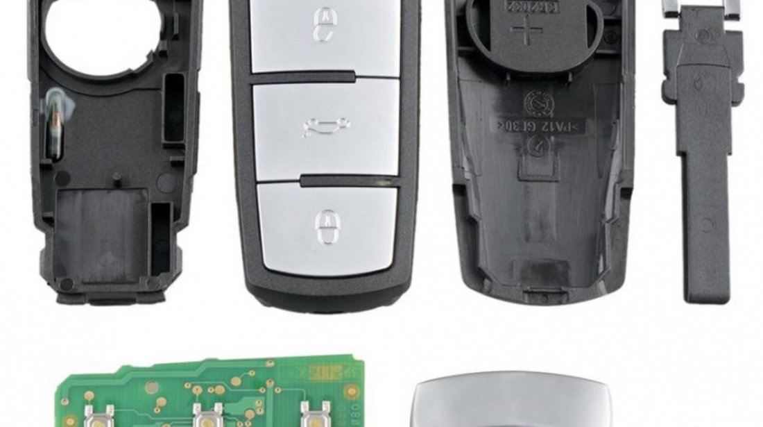 Cheie Completa Smartkey Volkswagen Passat B6 Cu Electronica Si Cip CVW 026