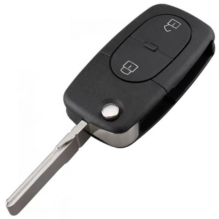Cheie Completa Volkswagen 2 Butoane Rotunde Cu Electronica Si Cip CVW 075