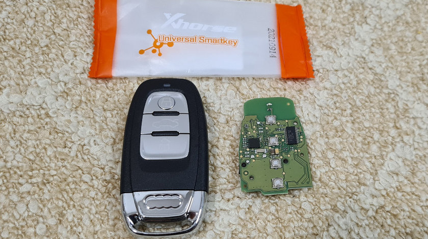 Cheie completa Xhorse XSADJ1GL 754J Smart Key PCB pentru Audi 315mhz