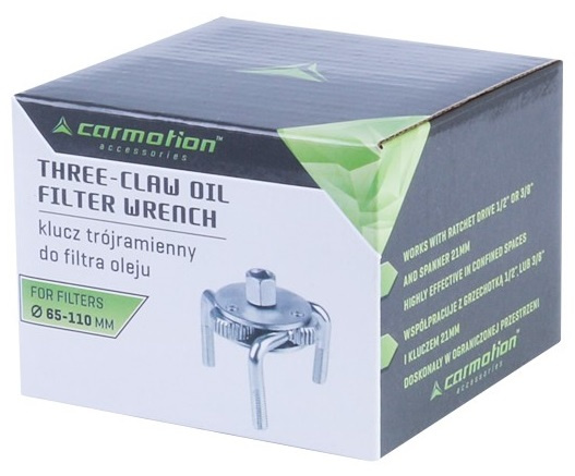 Cheie Filtru Ulei Reglabila 3 Brate 85-110MM Carmotion 58405