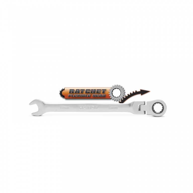 Cheie fixa cu clichet si cap rabatabil 21 mm 10872-21
