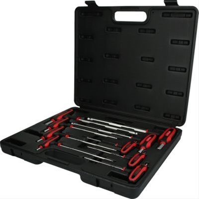 Cheie Hexagonala Cu Maner In T Si Cap Sferic 9 Pcs Ks Tools 151.8150