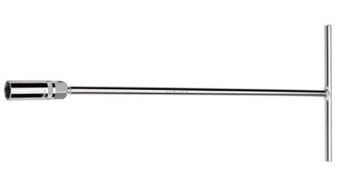 Cheie tubulara 1/2'' lunga in "T" pentru buji, Toptul 450mm cod intern: Scule0385