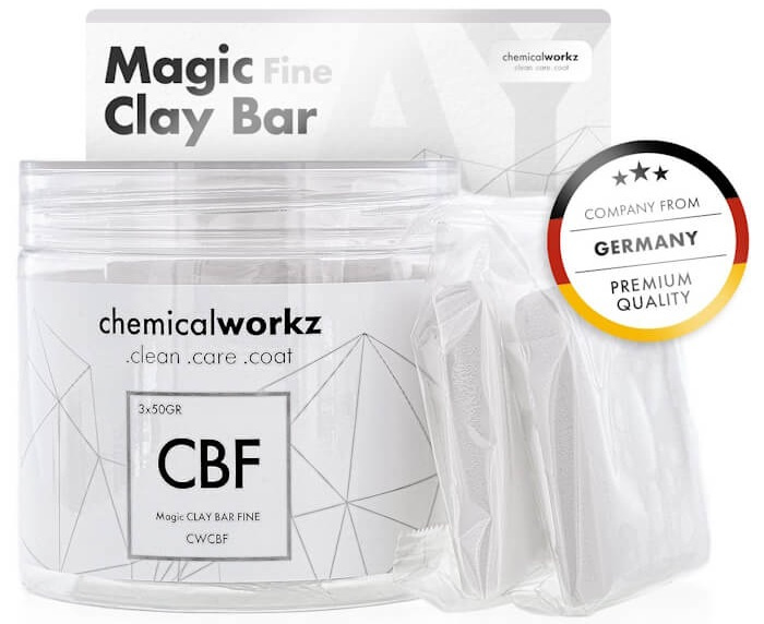 Chemical Workz Magic Clay Bar Argila Decontaminare Fina Alb 2×50G CW-CB-F
