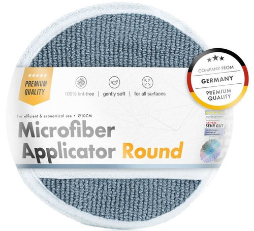 Chemical Workz Round Microfiber Applicator With Finger Holder Aplicator Microfibra CW-RMA