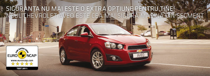 Chevrolet Aveo si Malibu, pe lista fruntasilor la testele EuroNCAP