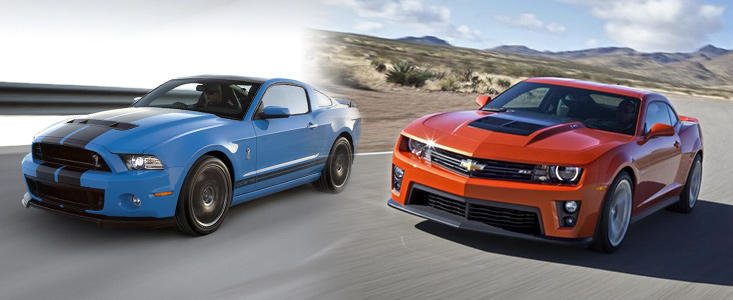 Chevrolet Camaro ZL1 versus Shelby GT500 Chevrolet Camaro ZL1 versus Shelby GT500