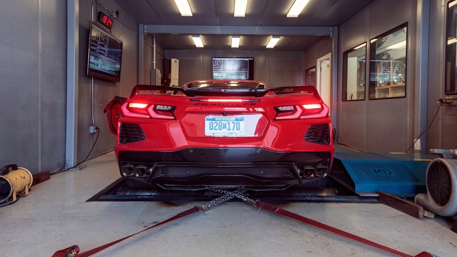 Chevrolet Corvette C8 pe dyno