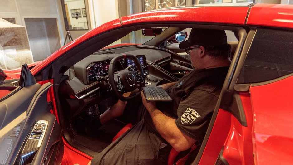 Chevrolet Corvette C8 pe dyno