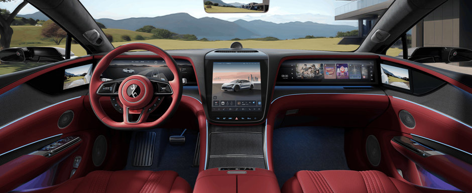 Chinezii au prezentat oficial primul sedan cu patru motoare electrice din lume. Noul model costa cat un BMW Seria 5 diesel, insa este mai puternic chiar si decat un Bugatti Veyron Super Sport Chinezii au prezentat oficial primul sedan cu patru motoare electrice din lume. Noul model costa cat un BMW Seria 5 diesel, insa este mai puternic chiar si decat un Bugatti Veyron Super Sport