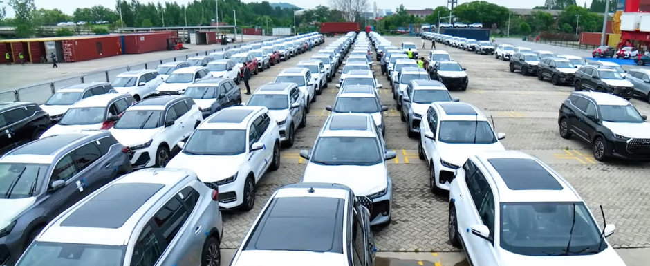 Chinezii au trimis primele masini spre Romania Chinezii au trimis primele masini spre Romania