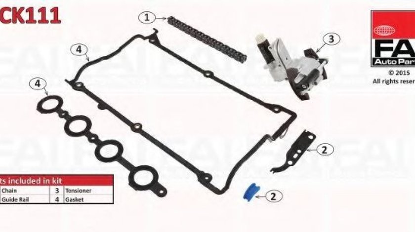 Chit lant de distributie AUDI A4 (8D2, B5) (1994 - 2001) FAI AutoParts TCK111 piesa NOUA