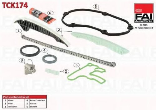 Chit lant de distributie AUDI A5 (8T3) (2007 - 2016) FAI AutoParts TCK174 piesa NOUA