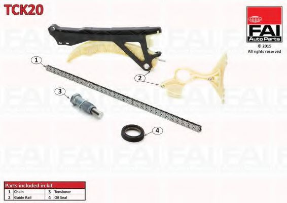Chit lant de distributie BMW Seria 1 (E81) (2006 - 2012) FAI AutoParts TCK20 piesa NOUA