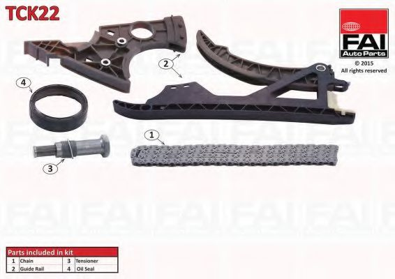 Chit lant de distributie BMW Seria 1 (E81) (2006 - 2012) FAI AutoParts TCK22 piesa NOUA