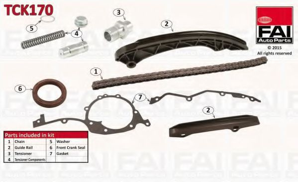 Chit lant de distributie BMW Seria 7 (E38) (1994 - 2001) FAI AutoParts TCK170 piesa NOUA