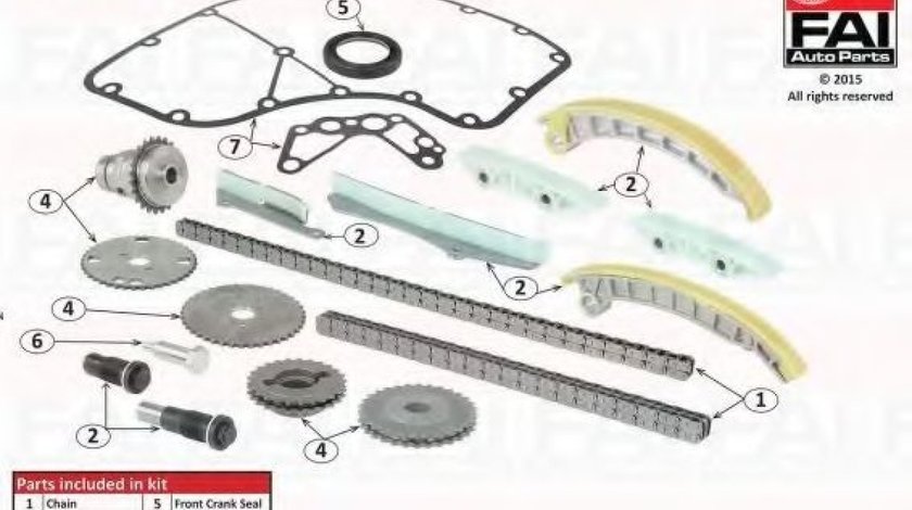 Chit lant de distributie FIAT DUCATO caroserie (250, 290) (2006 - 2016) FAI AutoParts TCK194C piesa NOUA